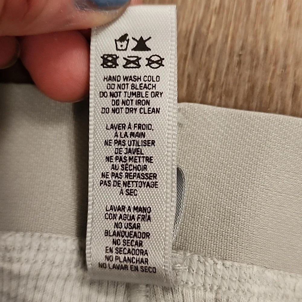 SKIMS Cotton Ribbed Boxer Heather Gray Women's size Small